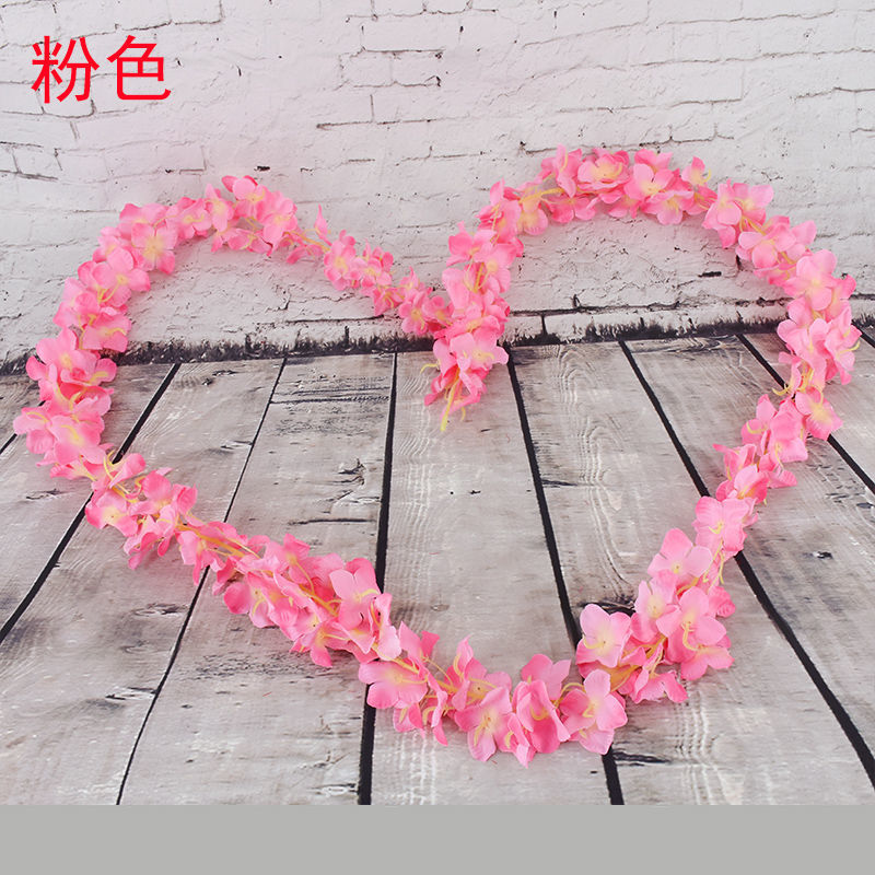 Simulated Pincushion the Flowers Orchid the Flowers Wall Hanging Flower Wisteria Flower Silk Flower Fake Flower Rattan Wedding Wedding Flower Strip Decoration