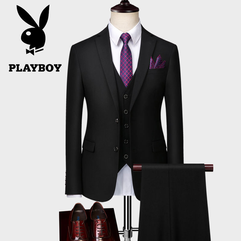 2023 new suit men‘s suit men‘s leisure professional wedding tie groomsman small suit youth business suit