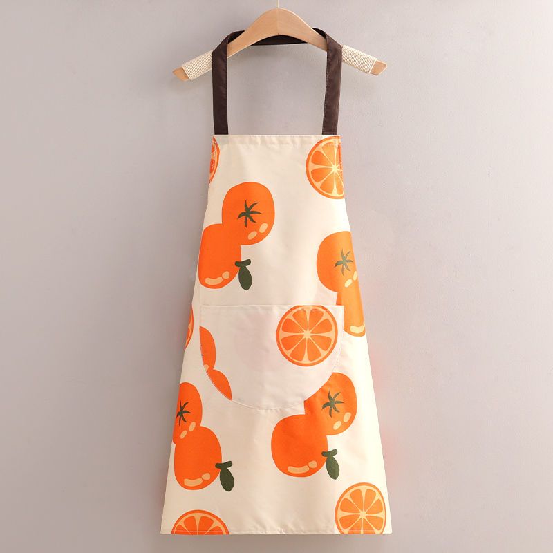 Waterproof Apron Women's Fashion Home Kitchen Cooking Western Style Internet Celebrity Apron Adults at Work Creative Work Clothes Men