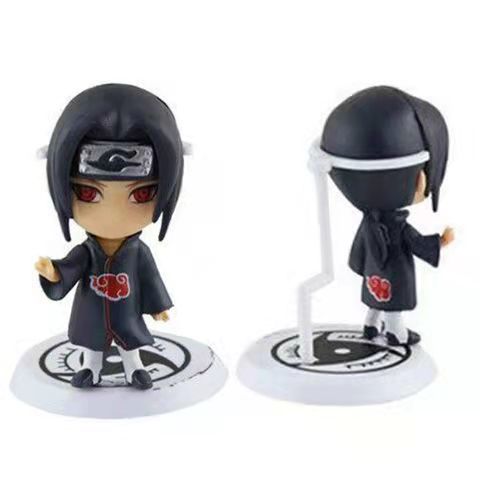 Naruto Hand-Made Full Set of Anime Cute Doll Model Naruto Sasuke Kakashi Desktop Decoration Gift