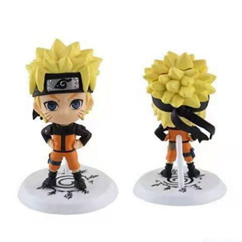 Naruto Hand-Made Full Set of Anime Cute Doll Model Naruto Sasuke Kakashi Desktop Decoration Gift