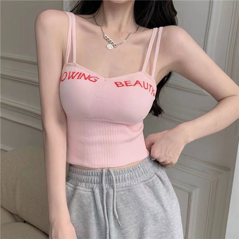 camisole base vest tube top padded trendy base shirt push up inner and outer wear top camisole for women