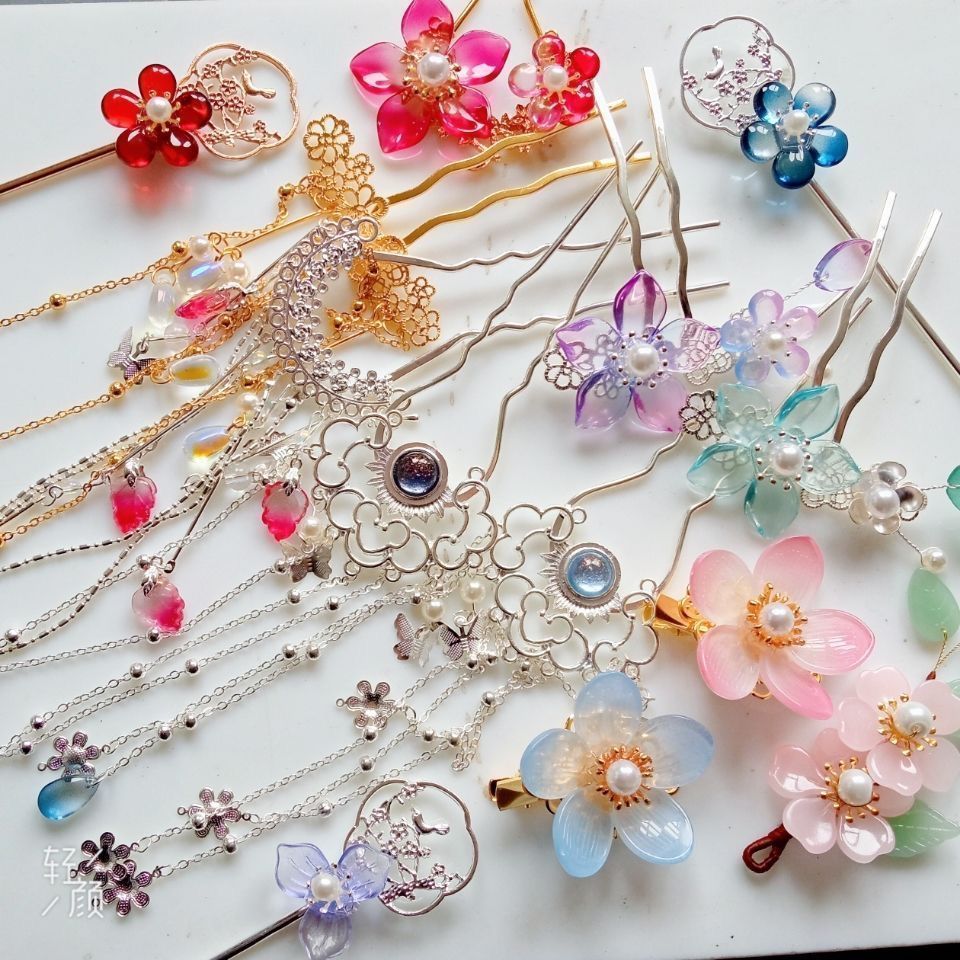 [Simple Handmade] Ancient Style Blind Box Value Hair Accessories Lucky Bag Tassel Hairpin Hairpin Super Fairy Chinese Style Good-looking