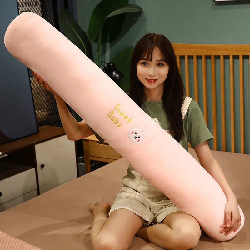 Sleeping Leg-Supporting Pillow Long Pillow Girls' Pillow Bedside Cushion Big Backrest Bed Side Sleeping Long Cushion Removable and Washable