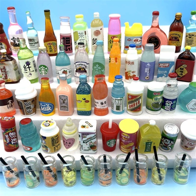 New Japanese Internet Celebrity Blind Box Blind Bag Miniature Mini Candy Toy Small Bottle Children Play House Educational Toy Model
