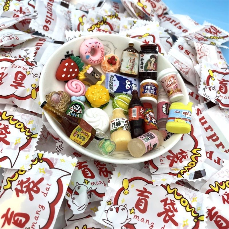New Japanese Internet Celebrity Blind Box Blind Bag Miniature Mini Candy Toy Small Bottle Children Play House Educational Toy Model