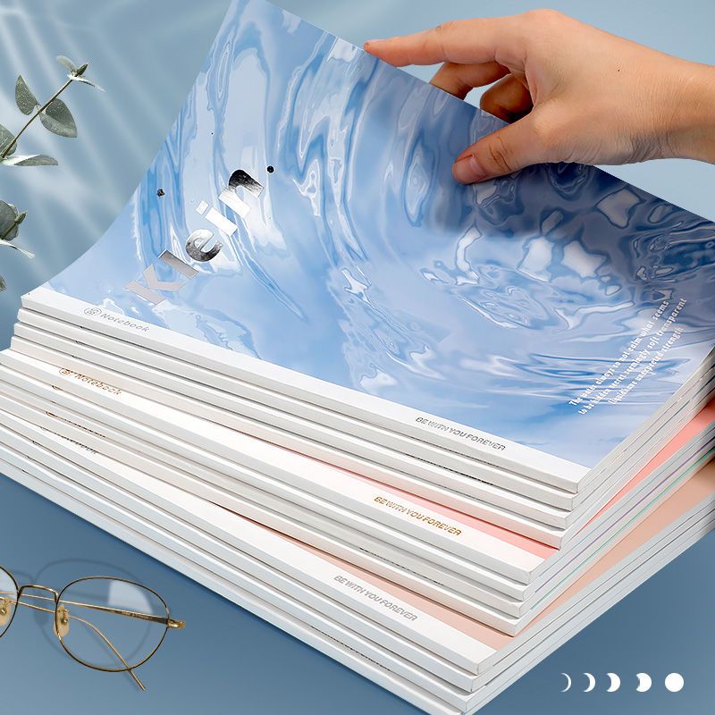 Water Ripple Notebook Good-looking Student Morandi Simple Ins Fresh Notepad Diary Book Wholesale