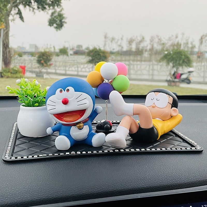 Doraemon Daxiong Car Decoration Sleeping Daxiong and Doraemon Car Doll Car Dashboard Anime Ornament