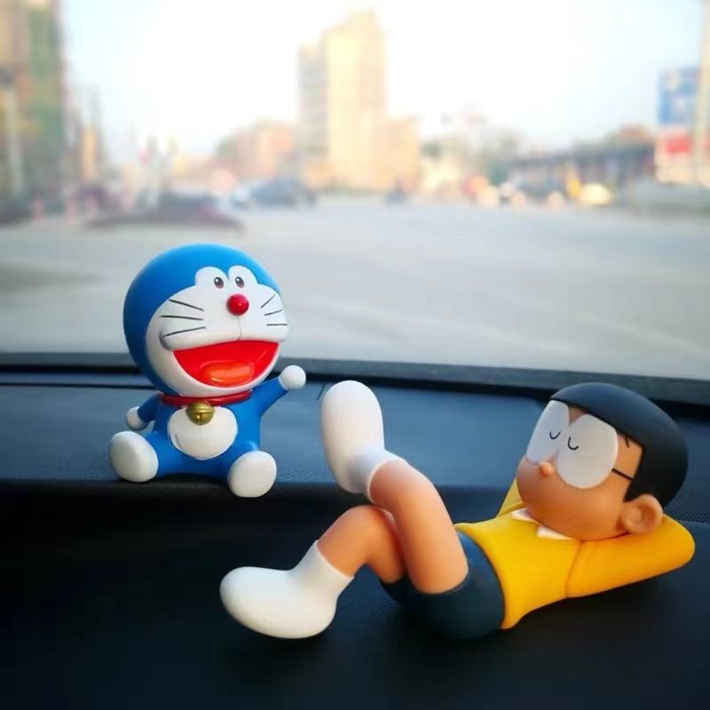 Doraemon Daxiong Car Decoration Sleeping Daxiong and Doraemon Car Doll Car Dashboard Anime Ornament