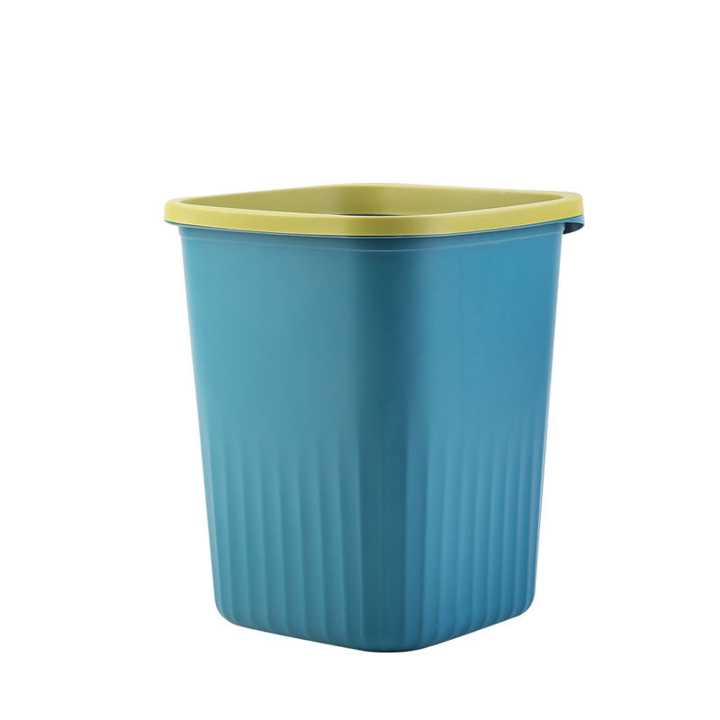 Buy One Get One Free Trash Can Large Plastic Home Living Room Bedroom Kitchen Bathroom without Lid with Pressure Ring Nordic Wastebasket