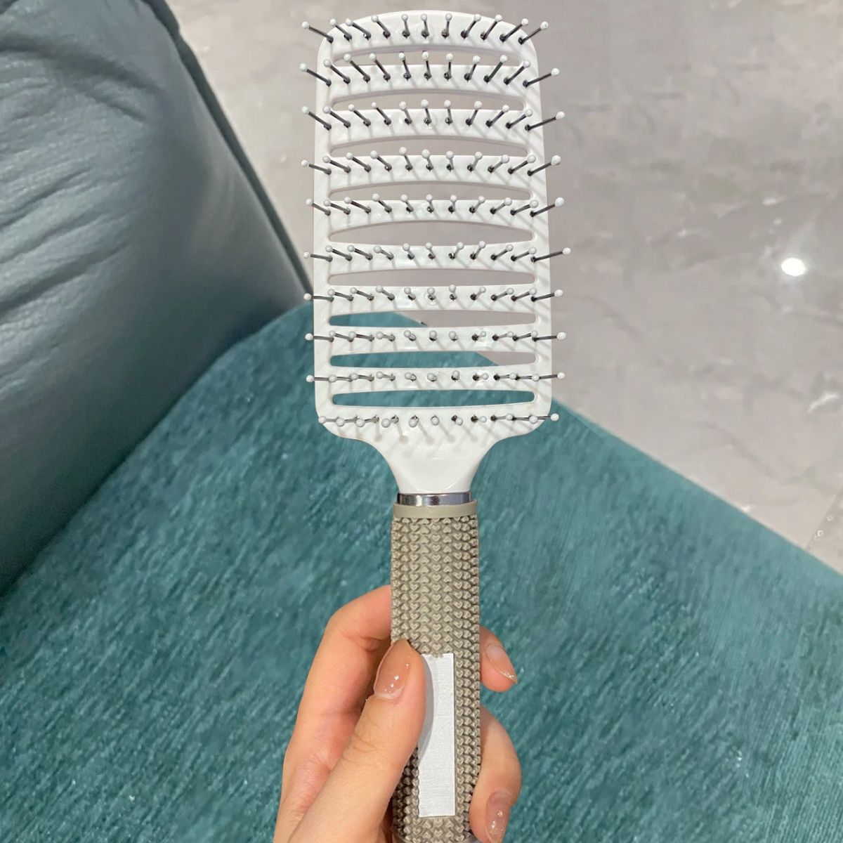 ribs fluffy shape comb large curved vent comb arc wide-tooth comb straight hair comb hollow wet and dry dual-use massage comb