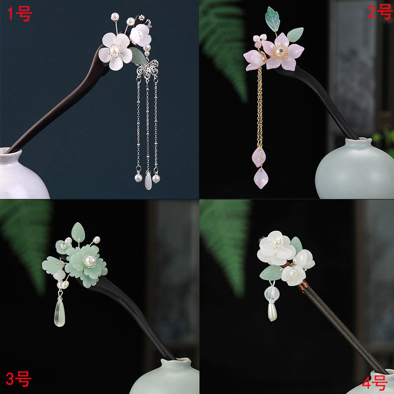 super fairy new chinese style wooden hairpin updo wooden hair clasp simple temperament modern u-shaped daily hanfu antique hair accessories