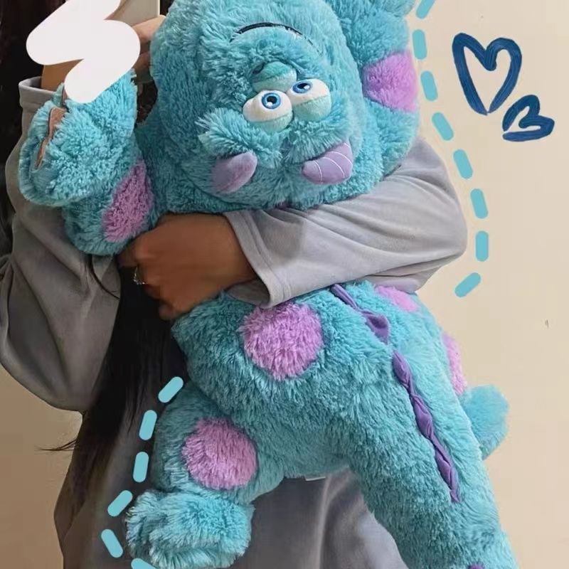 monster sullivan blue  monster doll cute doll cute lying pillow plush toy birthday gift for men and women