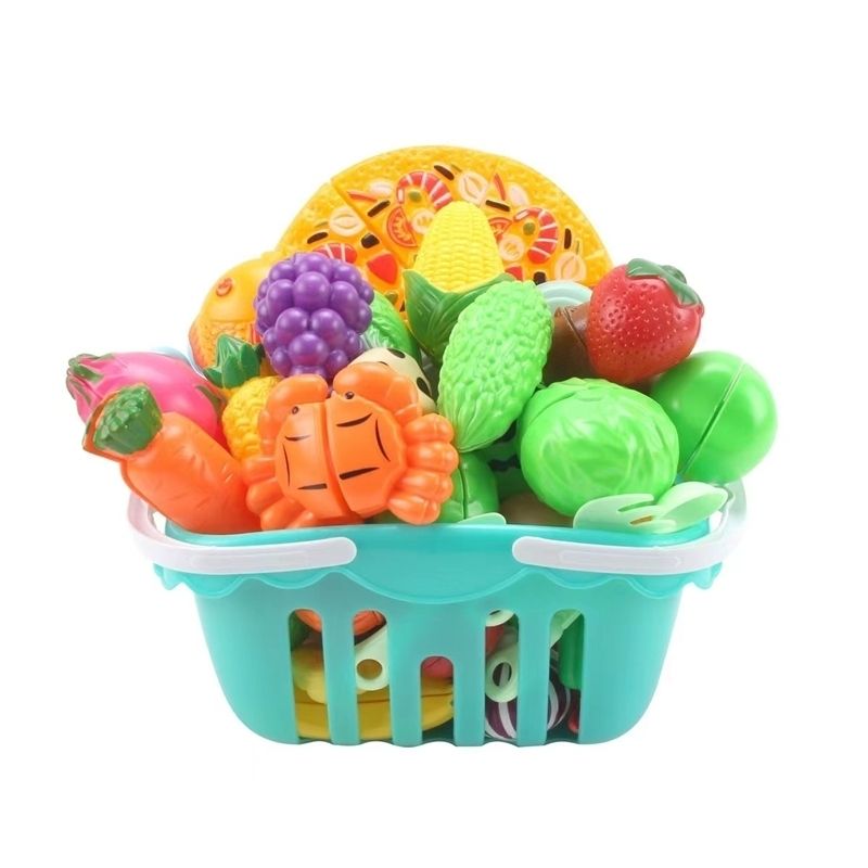 Cut Fruits and Vegetables Slicer Children's Toy Set Baby Cooking Play House Kitchen Pizza Boys and Girls