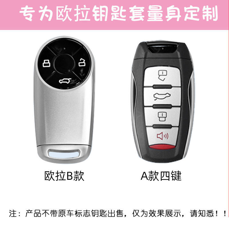 Applicable to 2021 Great Wall Euler Good Cat Car Key Sleeve Good Cat GT Version Key Case Cover Dedicated All-Inclusive Female Button