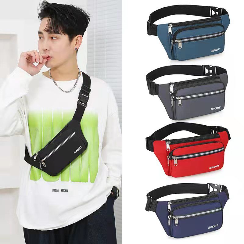 Waterproof Waist Bag Men's and Women's Large Capacity Mobile Phone Bag Large and Small Single Shoulder Backpack Chest Bag Leisure Sports Work Checkout Wallet