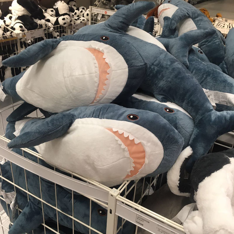 awu shark doll strip same plush toy big ha fish doll french fries small awu sleeping pillow doll