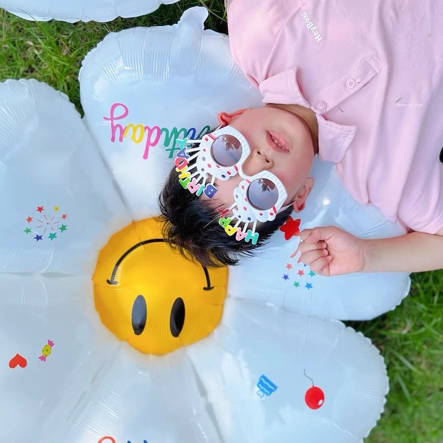 Large White Digit Balloon 0-9 Birthday Decoration Balloon Baby Full-Year Layout Number Flying Floating Balloon