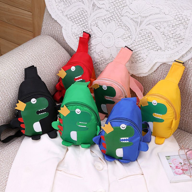 children‘s baby online red cartoon dinosaur little boy chest bag fashion men and women baby crossbody bag cute shoulder bag tide