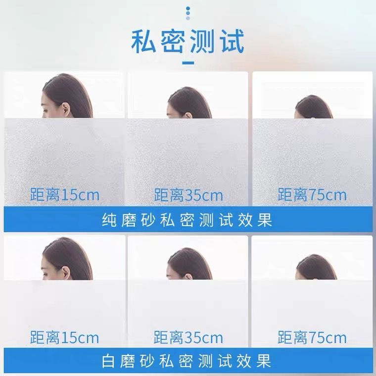 Window Frosted Self-Adhesive Glass Sticker Transparent and Opaque Bathroom Film Anti-Peeping Anti-Exposure Window Stickers