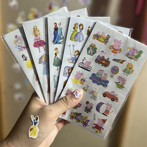 Free Shipping 100 Pieces 2000 Stickers 200 Pieces 4000 Stickers Children Stickers Cartoon Stickers Paper Kindergarten Reward Stickers