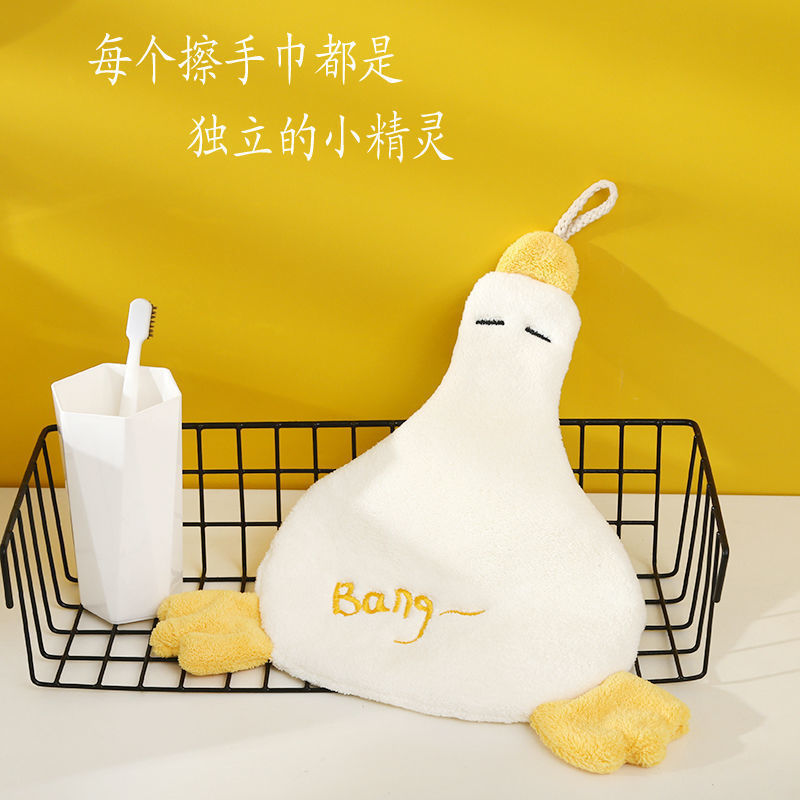 hand towel small towel square towel hanging cute children's household super absorbent lint-free batoom kitchen handkerchief