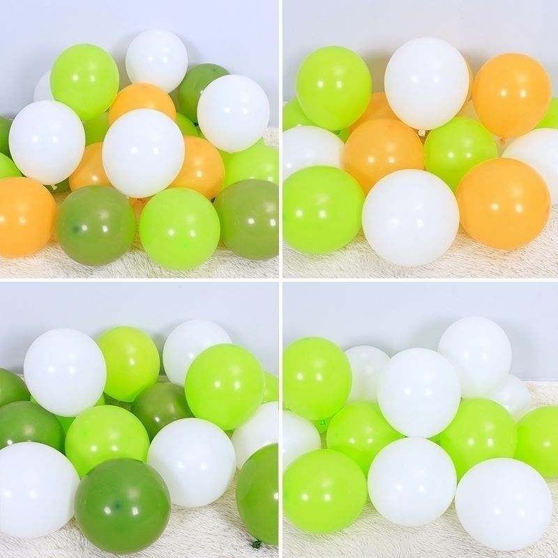 Dark Green Fruit Green White Dark Green Balloon Mori Theme Birthday Kindergarten Graduation Ceremony Decoration