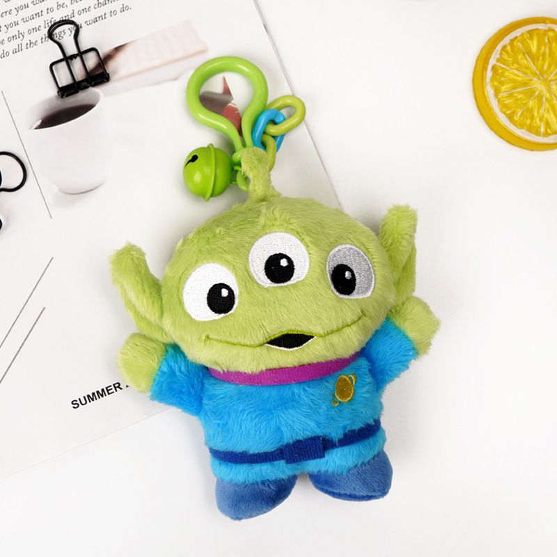 monster university three-eyed alien pendant plush toy doll cute toy story backpack keychain gift fashion