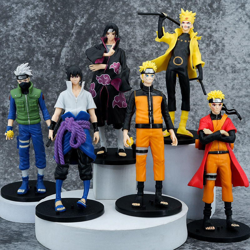 2 generation real naruto large figurine anime vortex naruto kakashi uchiha madara sasuke model ornaments