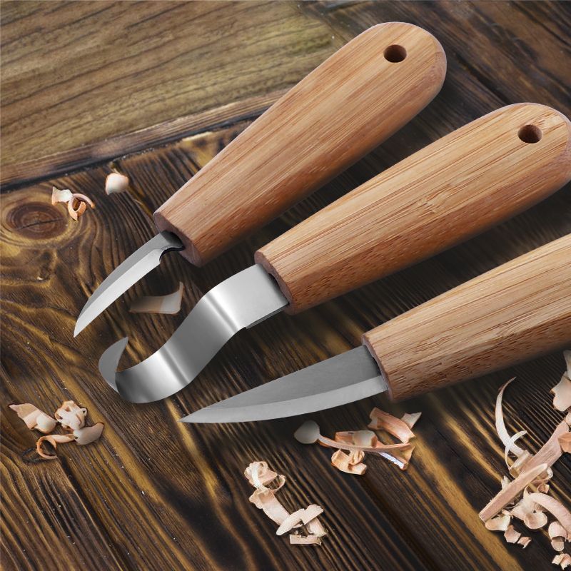 professional woodworking carving knife trimming scoop knife machete cutting wood knife scoop sub burin woodworking carving tools full set