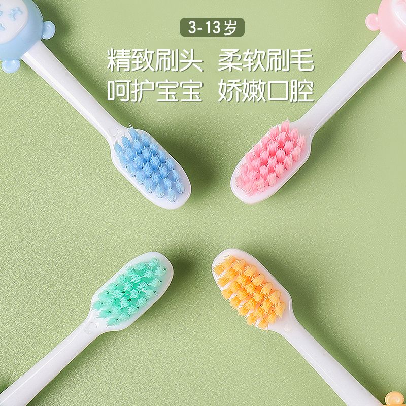 children's toothbrush high-grade soft hair 3 to 6 to 12 years old baby soft-bristle toothbrush primary school toothbrush family pa wholesale