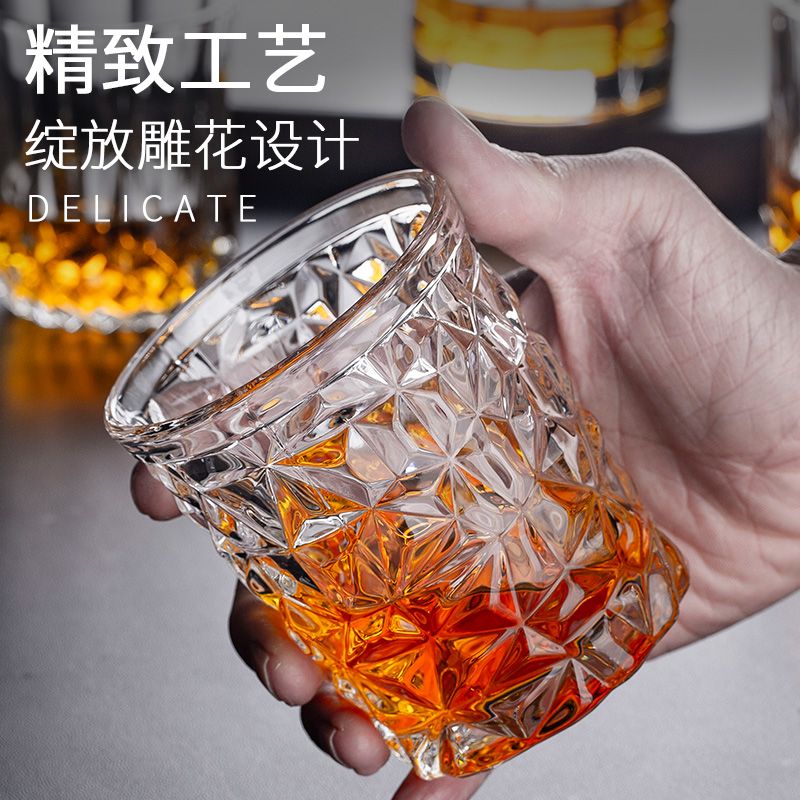 Crystal Glass Whisky Tumbler Beer Steins Bar Ktv Wine Glass Juice Cup Water Cup Colin Cup High Body Water Cup