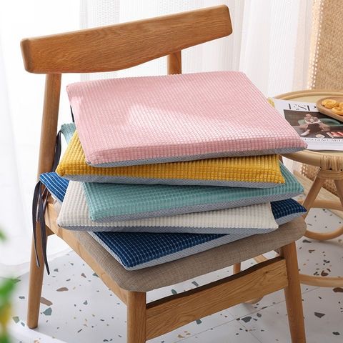 four seasons cushion office long-sitting seat cushion corn velvet chair cushion student household thick chair cushion dining chair seat cushion stool cushion