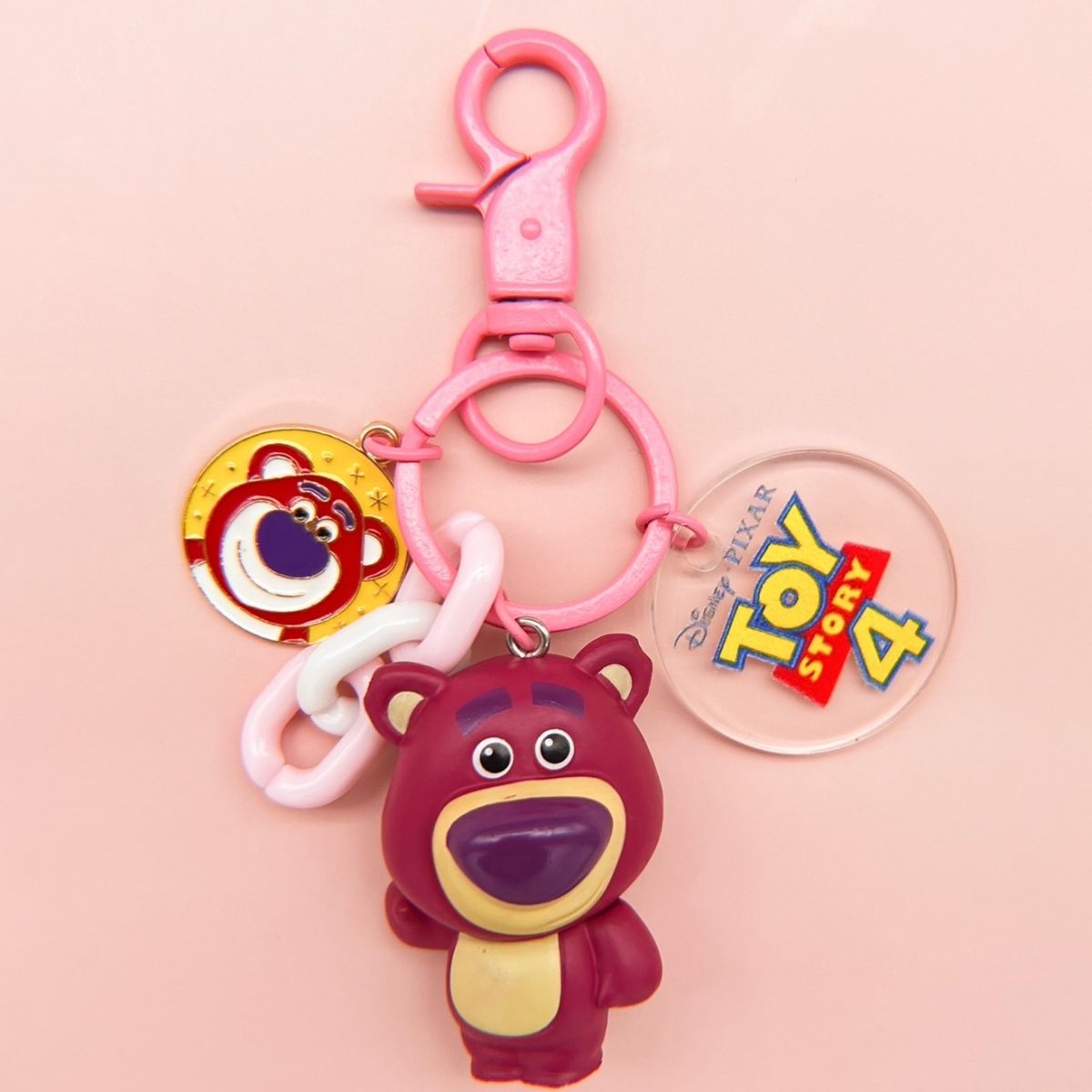 basguang year keychain strawberry bear ornaments tee-eyed alien key chain couple's couple's girlfriends key pendants women