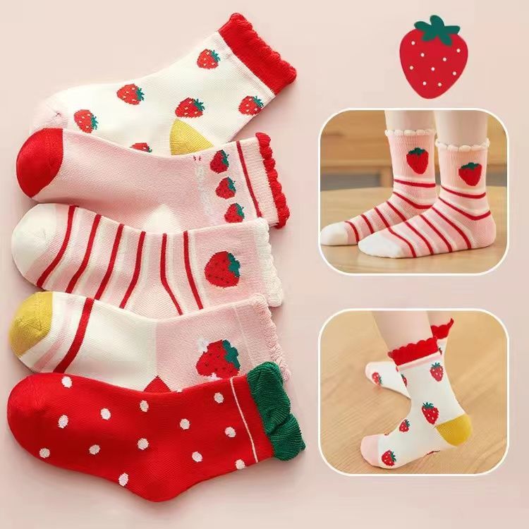 [factory direct sales] autumn and winter kid‘s socks spring and autumn boys girls mid-calf length baby‘s socks cute cartoon kid‘s socks