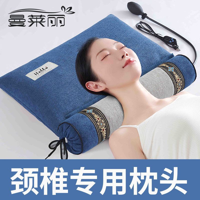 cervical pillow for sleep neck pillow buckwheat argy wormwood cervical support improve sleeping ketsumeishi cervical spine cylindrical pillow