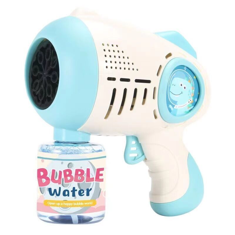 Children's Bubble Machine Lock and Load Spray Handheld Gatling Bubble Gun Fully Automatic Light Leak-Free Birthday Gifts for Men and Women