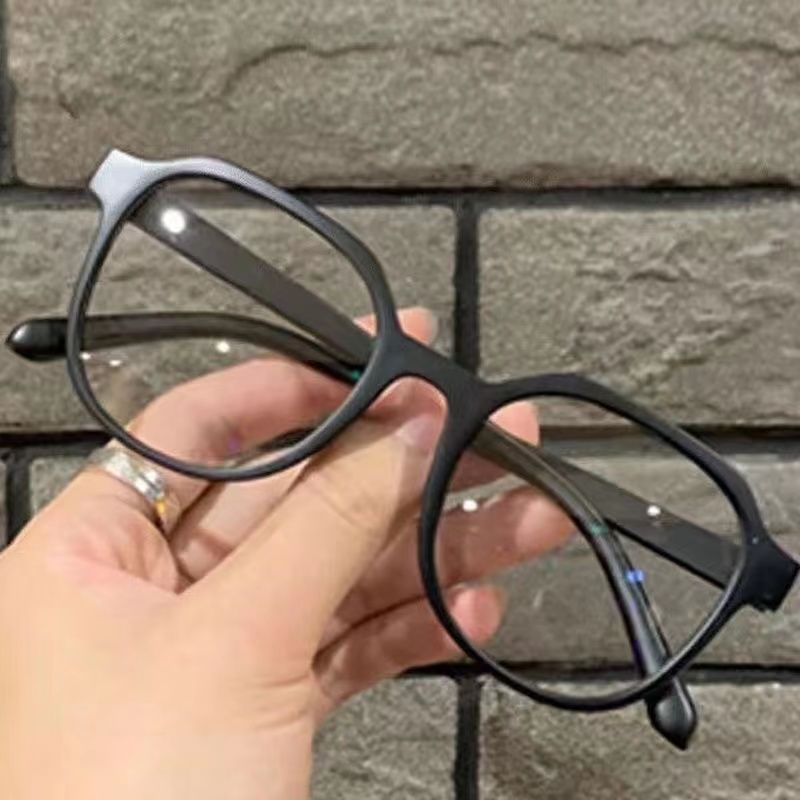 Myopia Glasses Ins Good-looking Anti-Blue Light Large Frame Glasses Women's Lens-Free Frame Trendy Men's Artistic High-End Plain Light