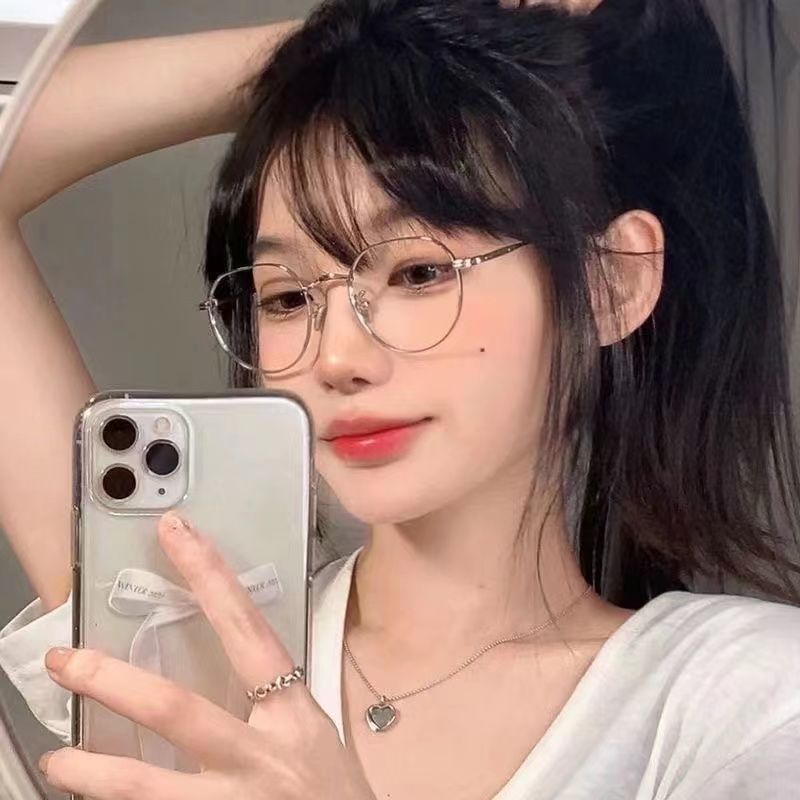Jenny Wu Xin Wearring Glasses Female Student Anti Blue-Ray Myopia Glasses Trend Radiation Protection Plain Glasses with No Diopters
