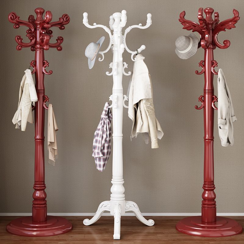 european-style solid wood coat and hat rack floor clothes rack household rack clothes hanger bedroom clothes hanger storage rack clothes hanger