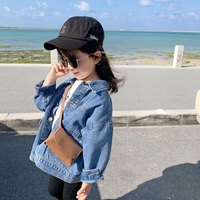 女童牛仔外套春秋2022年新款洋气儿童网红时髦小童女宝宝薄款春装【2月23日发完】