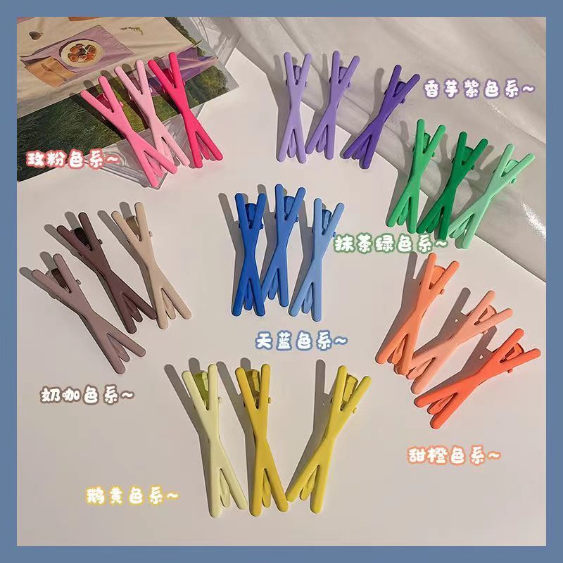 new candy color hair clip female side clip duckbill clip sub japanese and korean hair accessories internet celebrity clip ins style good-looking seamless