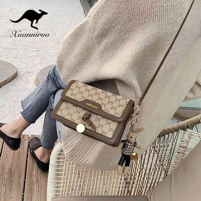 bag 2022 summer new fashion messenger bag small square bag trendy ins advanced texture all-match shoulder bag women‘s bag