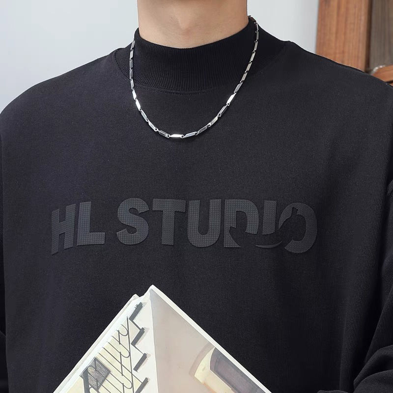 Clavicle Chain Mobius Titanium Steel Men's Necklace Simple Men's Trendy Light Luxury Minority Design Cold Style Accessories Chain