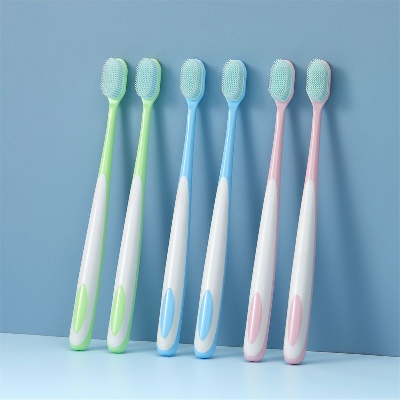 [High-End Toothbrush Multiple Styles] Adult Toothbrush Soft Bristle Nano Ultra-Fine Bristle Family Pack Couple Suit