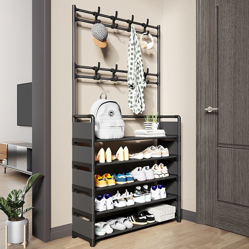 shoe rack multi-layer home doorway floor integrated shoes and hat rack rental multi-functional simple coat and cap storage rack