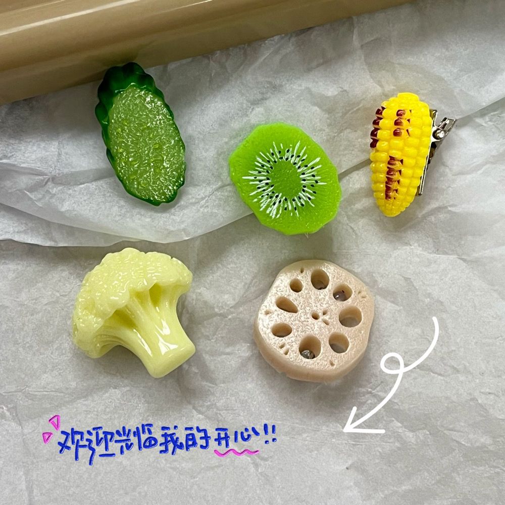 cartoon emulational fruit three-dimensional duckbill clip fun new clip bangs side clip girl back head cropped hair clip