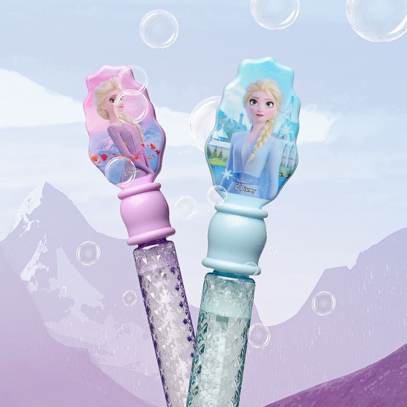 Disney Princess Elsa Children's Bubble Wand Cartoon Mickey Minnie Hand-Held Bubble Blowing Outdoor Toy Gift