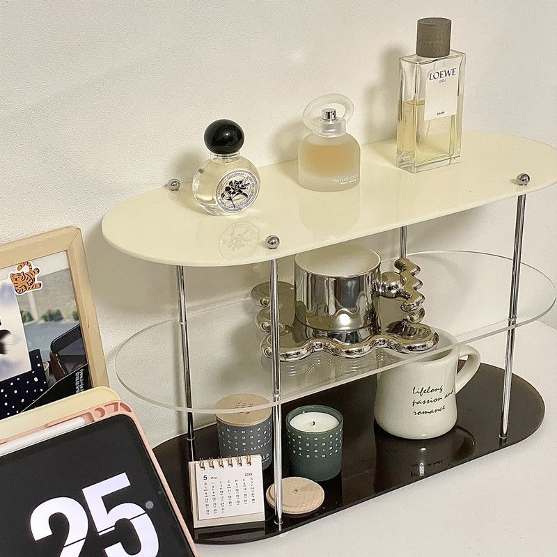 ins style storage rack acrylic shelf bathroom surface cosmetics display multi-layer coffee cup holder