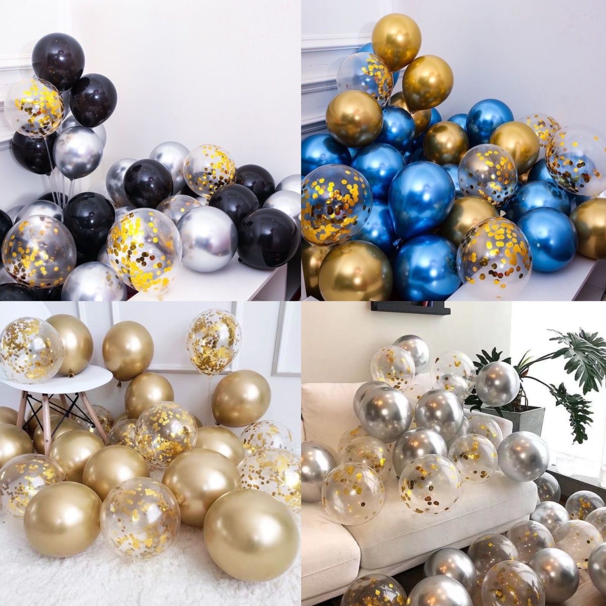 ins internet celebrity confession balloon birthday decoration scene layout thickened matte metal sequined balloon decoration wedding room